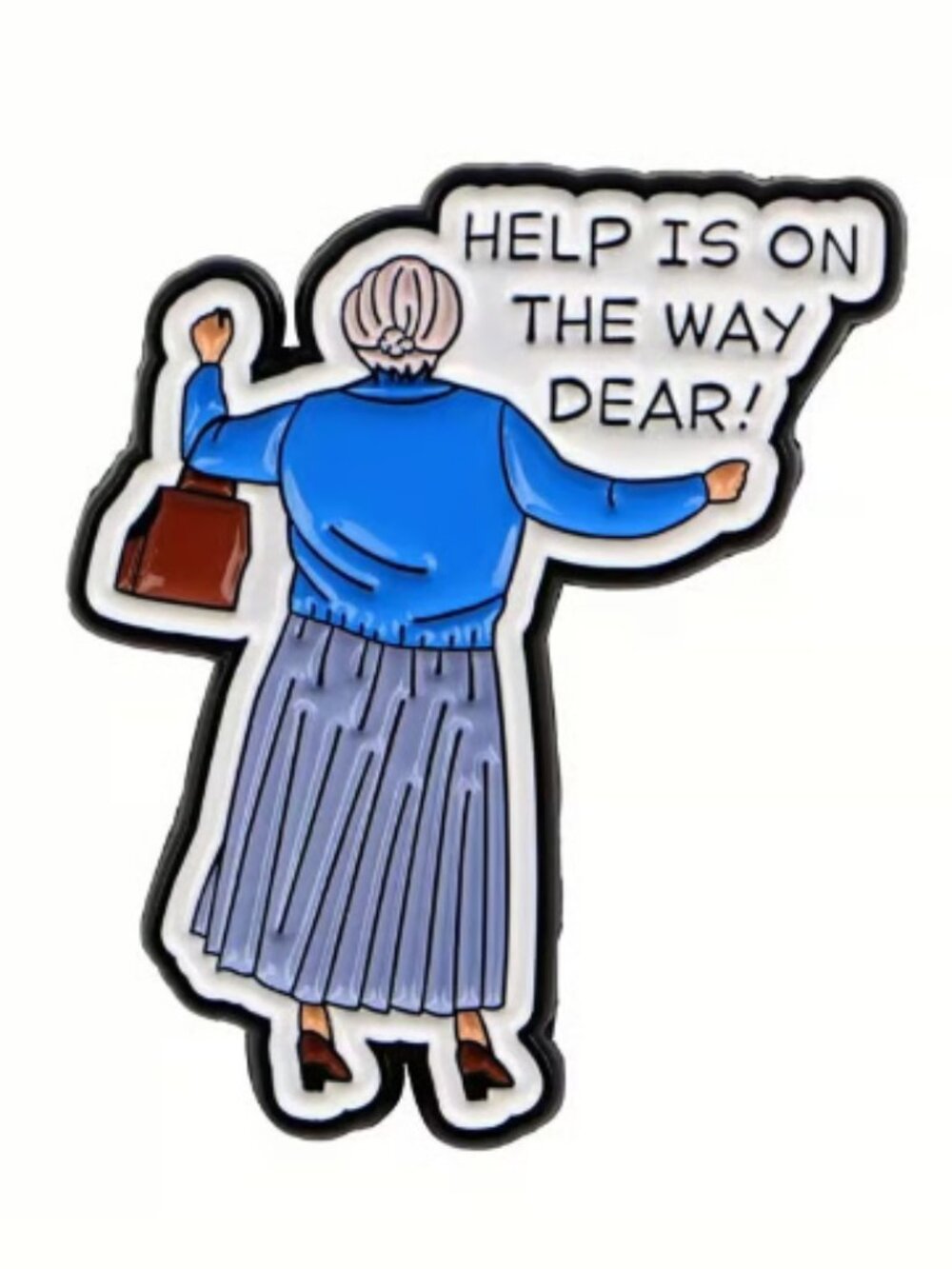 Mrs. Doubtfire Help Is On the Way Dear Enamel Pin